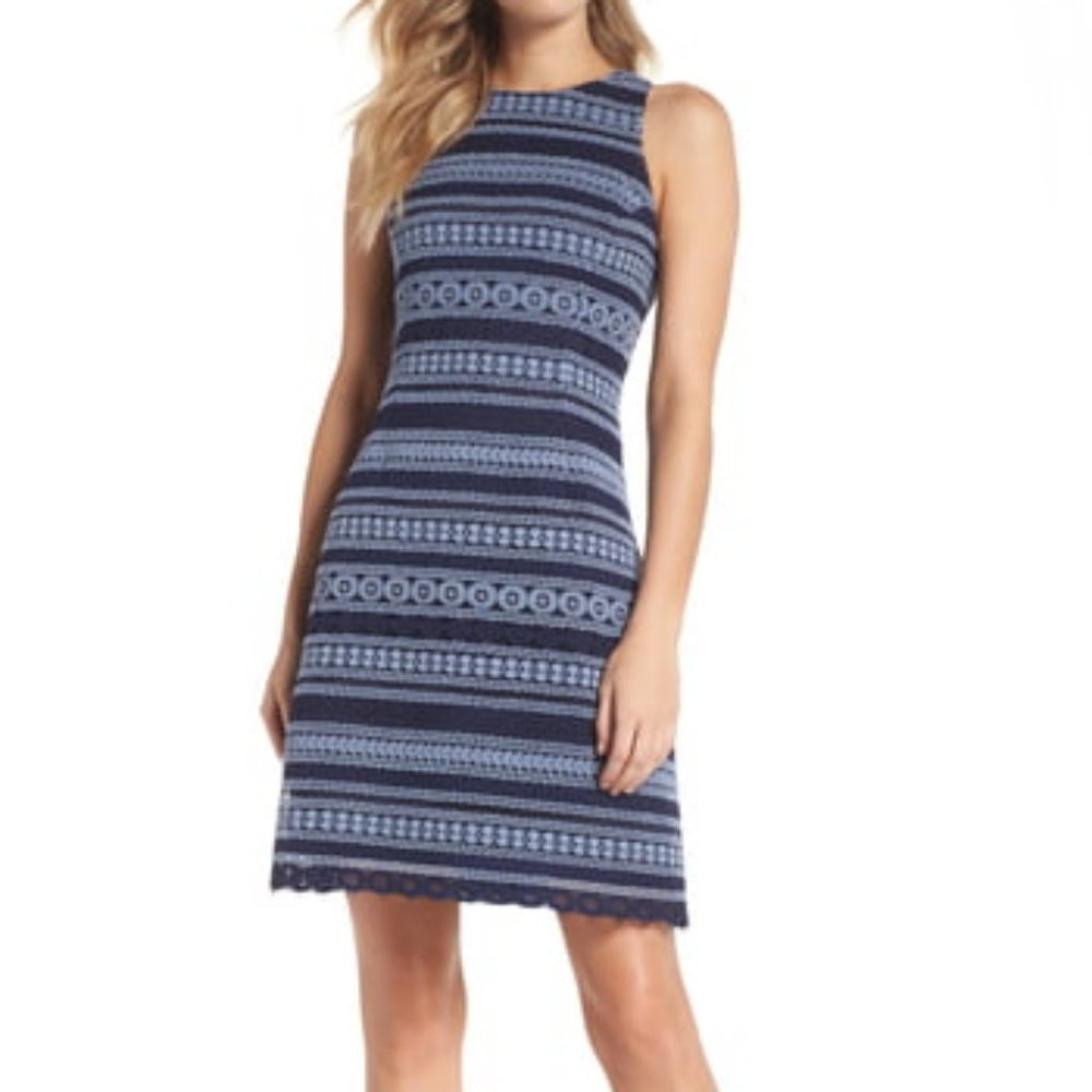 Eliza J Striped Racer Back